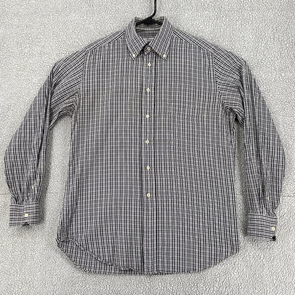 Camicissima Shirt Men's Size 40 15 1/2  Button Down Long Sleeve Pocket Gingham - Picture 1 of 8